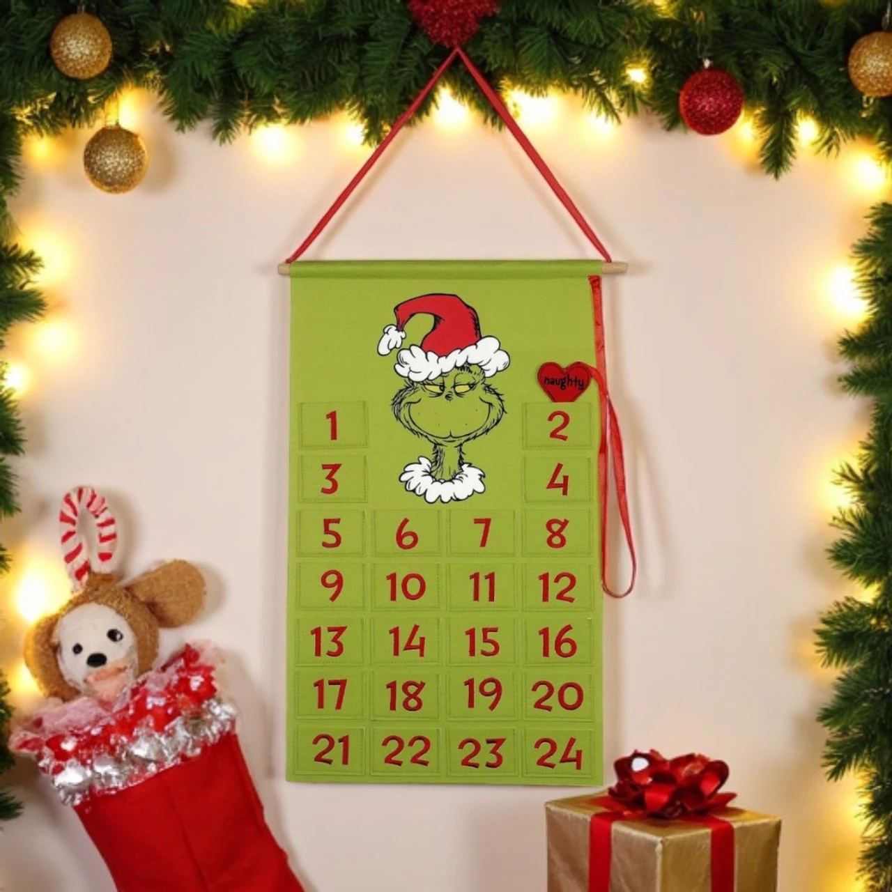 Grinch Countdown Calendar With Naughty/Nice Marker 4 Grinch Countdown Calendar With Naughty/Nice Marker - Image 2