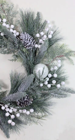 Northlight Frosted Mixed Pine And Pine Cone Artificial Christmas Wreath, 24-inch, Unlit -Christmas Decor Sale 0by6adrwjnqmcqk7xqoiakxoij7idhin 5 05184.1723684243