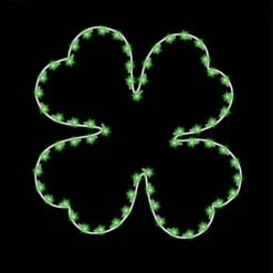 5' Four Leaf Clover, LED