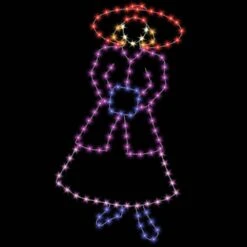 6' Woman In Red Hat, LED