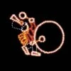 7' X 10' Bass Drummer, LED -Christmas Decor Sale 1 34021 002 led