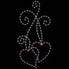 8' Dual Hearts, LED -Christmas Decor Sale 1 34092 000 led