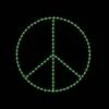 8' Peace Symbol, LED -Christmas Decor Sale 1 34093 000 led