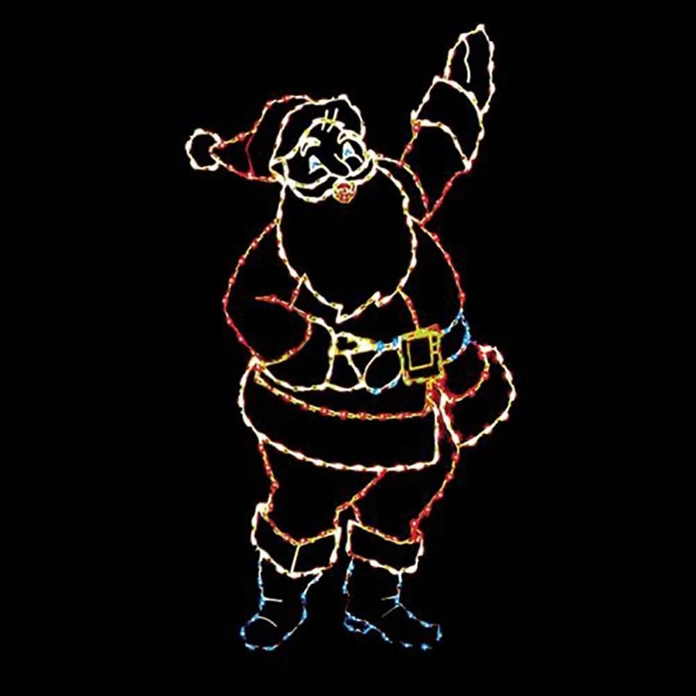 9 1/2' Silhouette Santa, LED 3 9 1/2' Silhouette Santa, LED