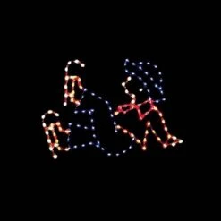 4' Victorian Boy Skater Falling, LED