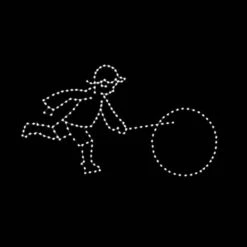 5' Boy And Hoop, LED