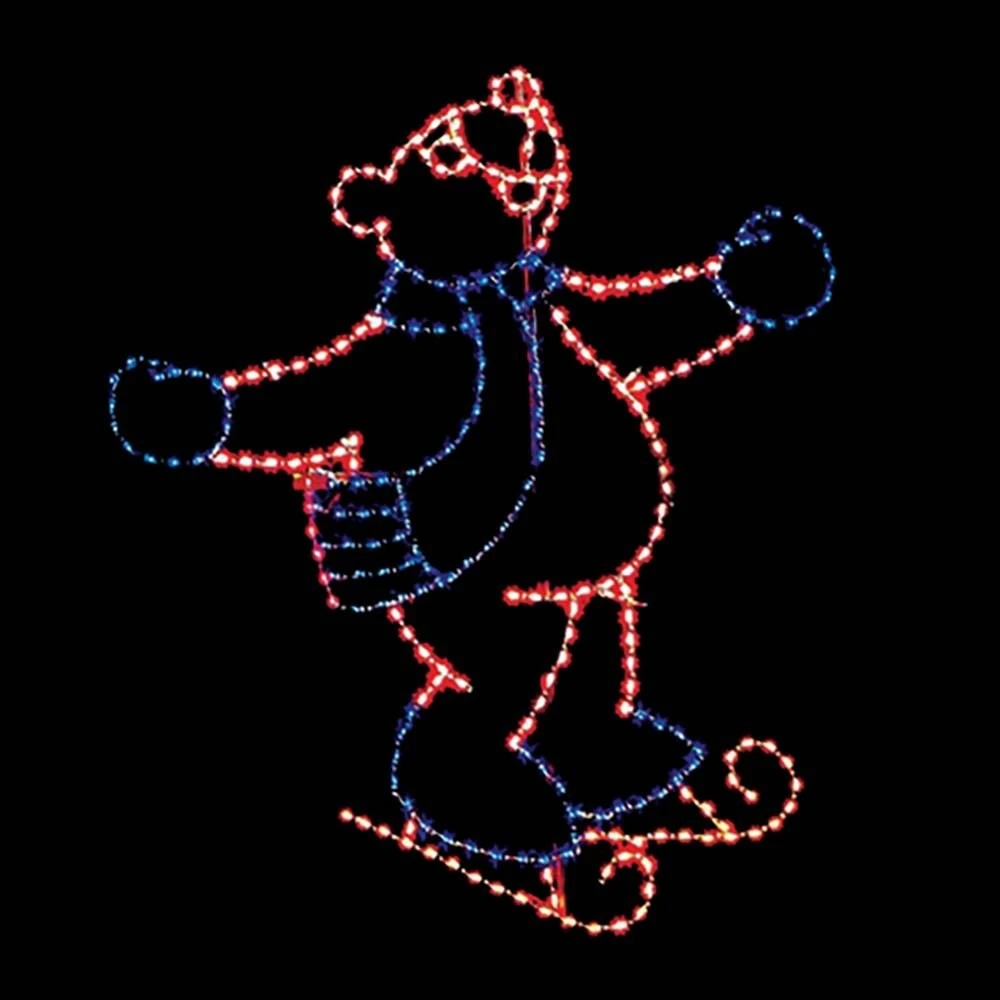 11' Skating Bear, LED 3 11' Skating Bear, LED