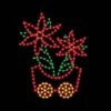 7' Silhouette Poinsettia Car, LED -Christmas Decor Sale 1 34313 000 led