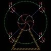 11' Candy Cane Ferris Wheel, LED 2 11' Candy Cane Ferris Wheel, LED -Christmas Decor Sale 1 34344 001 led