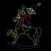 15' Hobby Horse And Elf, LED -Christmas Decor Sale 1 34349 000 led