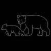 5' X 12' Two Bears Walking, LED