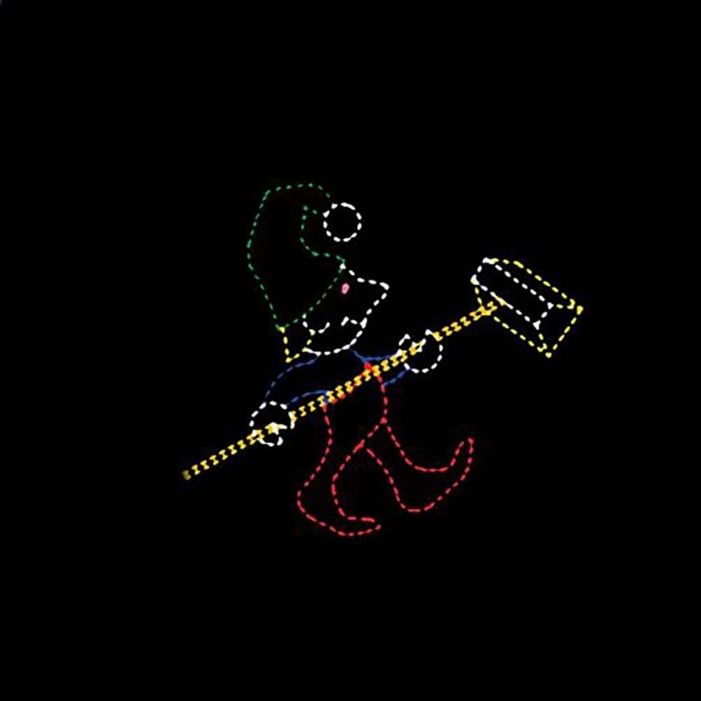 8' Elf With Brush (Side), LED 3 8' Elf With Brush (Side), LED