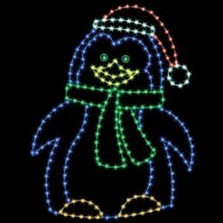 8' Penguin Mom, LED