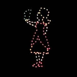 6' Victorian Caroler Girl, LED