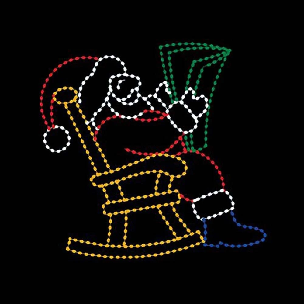 9' X 8' Santa Reading, LED 3 9' X 8' Santa Reading, LED