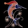9' Glitter Mesh Marlin, LED -Christmas Decor Sale 1 34573 001 led