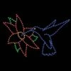 8' X 12' Hummingbird With Poinsettia, LED -Christmas Decor Sale 1 34579 001 led