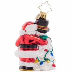Christopher Radko A Frosty Duo Gem Glass Christmas Ornament 1021403 -Christmas Decor Sale 1021403 3 07005.1684414648