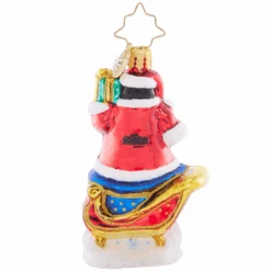 Christopher Radko Silliest Sleigh Ride Gem Glass Christmas Ornament 1021405 -Christmas Decor Sale 1021405 3 30930.1684501502