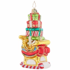 Christopher Radko Piled-High Sleigh Glass Christmas Ornament 1021677