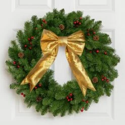 Christmas Decor Sale 31 Christmas Decor Sale -Christmas Decor Sale 12 inch gold mylar bow and wreath