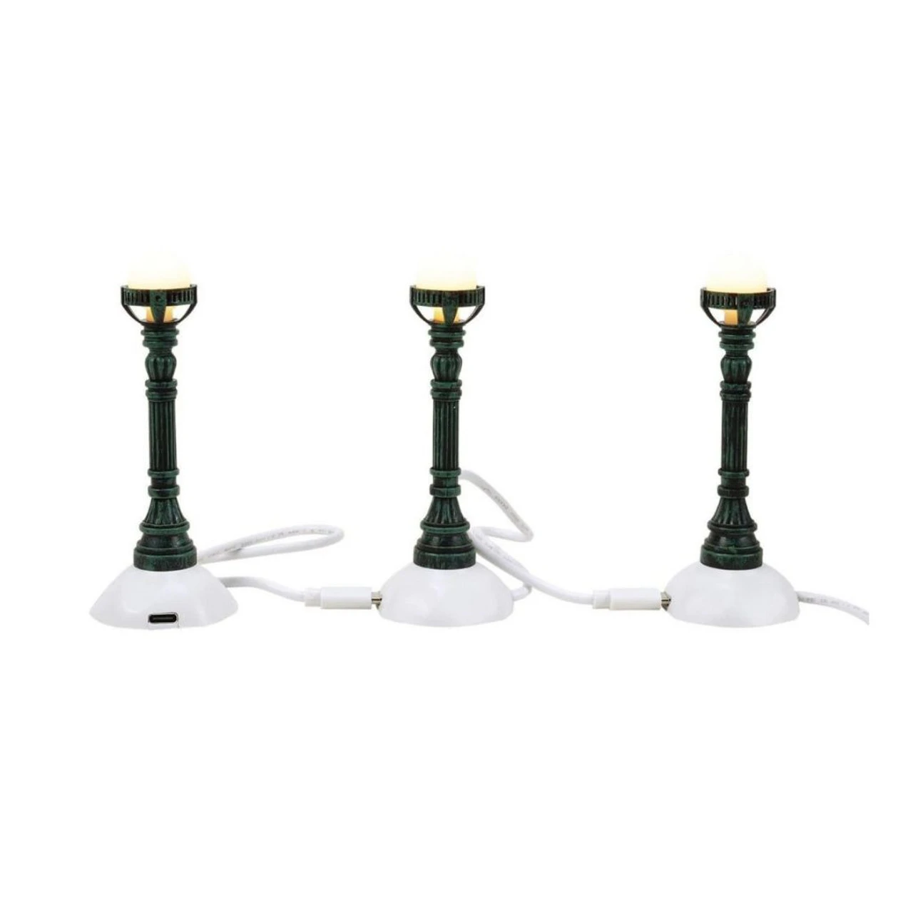 Department 56 - LED Copper Lamp Post Set Of 3 3 Department 56 - LED Copper Lamp Post Set Of 3