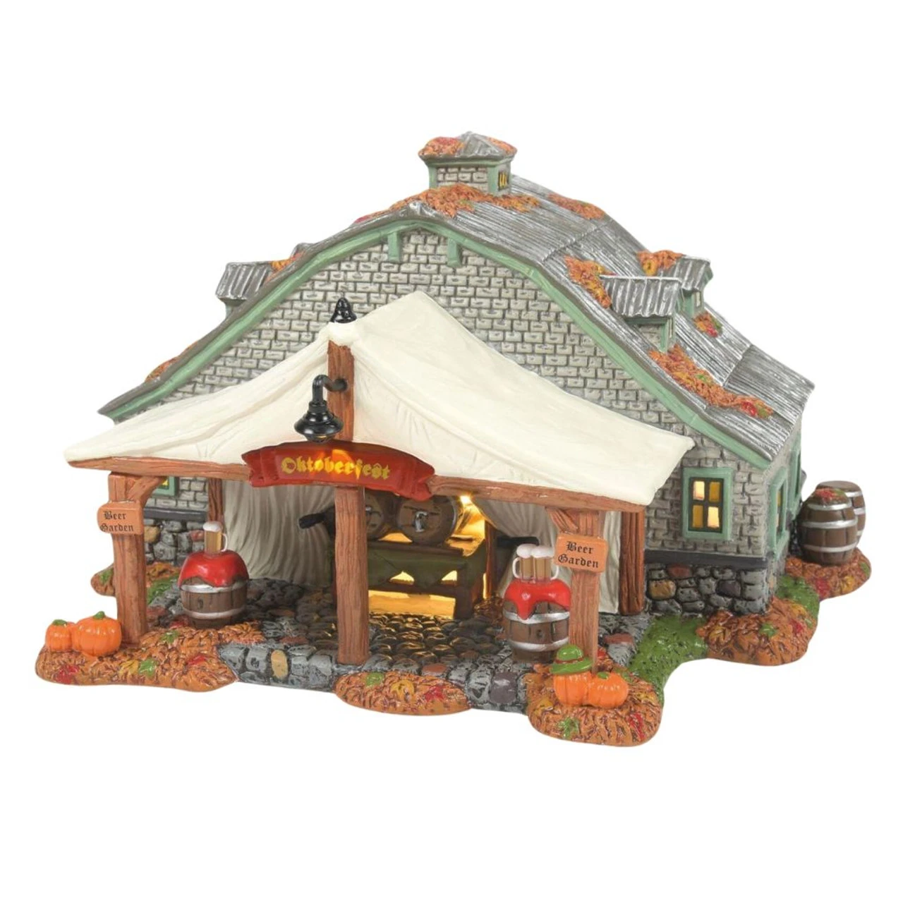 Department 56 - Snow Village - Oktoberfest Beer Garden 3 Department 56 - Snow Village - Oktoberfest Beer Garden