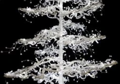 Christmas Designers 9' Ice Sculpture Christmas Tree - Pure White -Christmas Decor Sale 192a2067