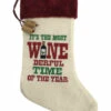 Northlight It's The Most Wine Derful Time Of The Year Christmas Holiday Stocking -Christmas Decor Sale 22winetimestockingoa21920 13649.1653951241.386.513