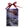 Northlight LED Fiber Optic Christmas Tree And Santa Sleigh Wall Art - 6"