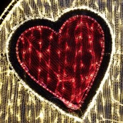 6' 2D LED Emoji With Heart Eyes Valentine's Display 7 6' 2D LED Emoji With Heart Eyes Valentine's Display -Christmas Decor Sale 2d 11003 2 1