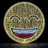 6' 2D LED Emoji Smiling -Christmas Decor Sale 2d 11005 a1