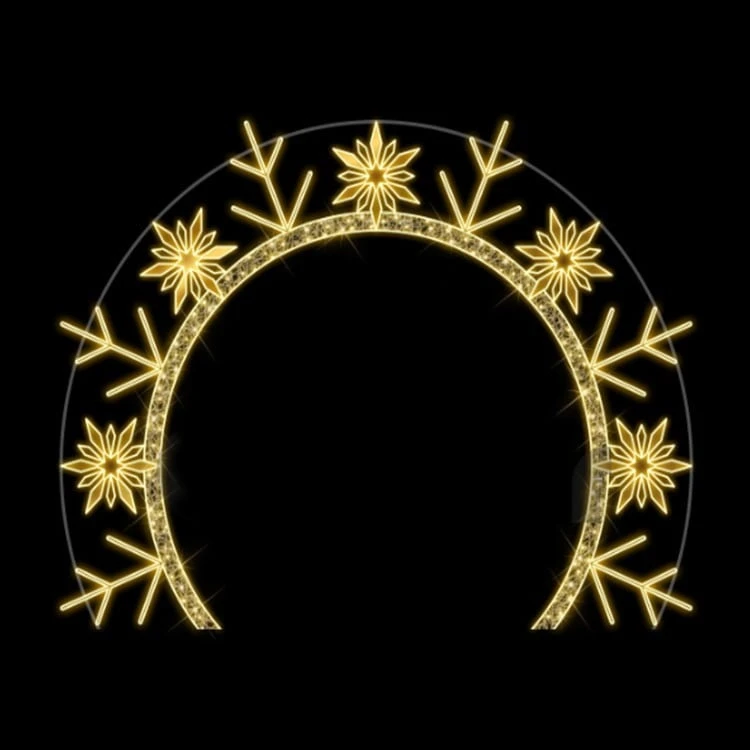 12' 2D Snowflake Arch 3 12' 2D Snowflake Arch