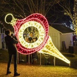 9' 2D Vintage Ornament Photo Op Frame -Christmas Decor Sale 2d 1j001 l2