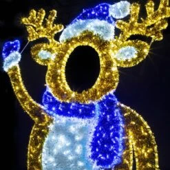 6' 8" 2D LED Papa Deer - Photo Op Display 8 6' 8" 2D LED Papa Deer - Photo Op Display -Christmas Decor Sale 2d fdeer68 b