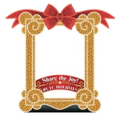 9' 2D Gilded Photo Op Frame -Christmas Decor Sale 2d gpf 9