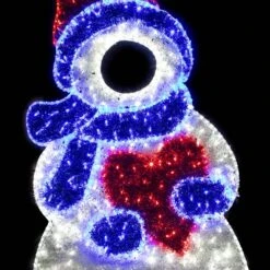 6.5' 2D LED Mother Snowy - Photo Op Display -Christmas Decor Sale 2d msnow65 b 1