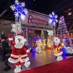 6.5' 2D LED Santa - Photo Op Display -Christmas Decor Sale 2d santa65 and 2d rsanta65 l 1