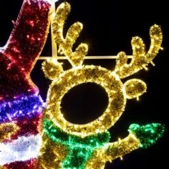 6' Santa, Elf And Reindeer With Presents -Christmas Decor Sale 2d serp 3