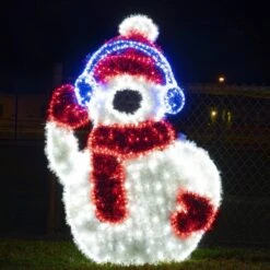 5.25' 2D LED Snowman - Photo Op Display -Christmas Decor Sale 2d snman525 l