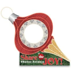 9' 2D Vintage Ornament Photo Op Frame -Christmas Decor Sale 2d vof 9