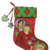 Disney HSM Red Satin High School Musical Christmas Holiday Stocking Zac Efron
