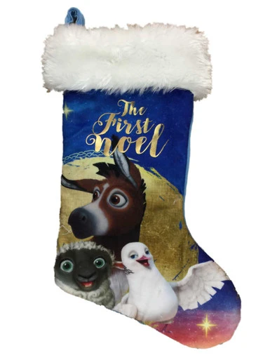 The Star Movie Blue First Noel Christian Nativity Scene Christmas Stocking 3 The Star Movie Blue First Noel Christian Nativity Scene Christmas Stocking