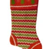 Embellished Red & Green Chevron Stripes Felt Christmas Tree Holiday Stocking 1 Embellished Red & Green Chevron Stripes Felt Christmas Tree Holiday Stocking -Christmas Decor Sale 2redchristmastreestock 80501.1653951238.386.513