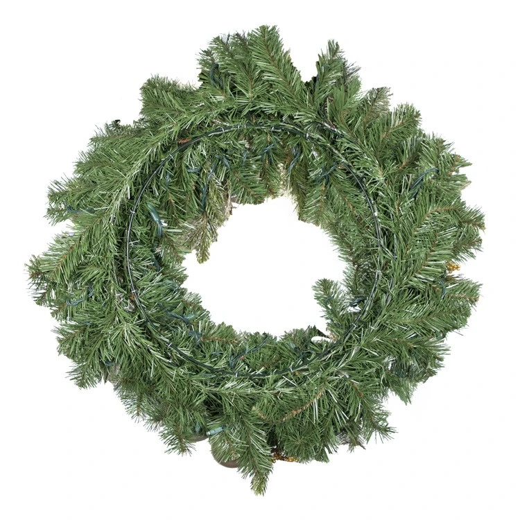 30" Pre-Decorated Wreath - Champagne Shimmer - Warm White 7 30" Pre-Decorated Wreath - Champagne Shimmer - Warm White - Image 5