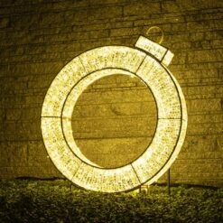4' 3D LED Ring - Warm White -Christmas Decor Sale 3d 11005 l
