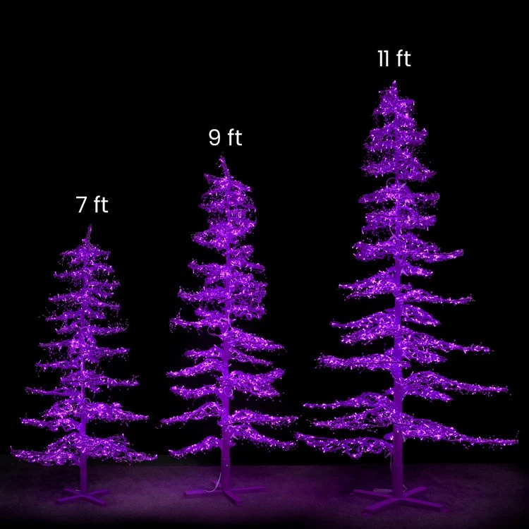 Christmas Designers 11' Ice Sculpture Christmas Tree - Purple 5 Christmas Designers 11' Ice Sculpture Christmas Tree - Purple - Image 3