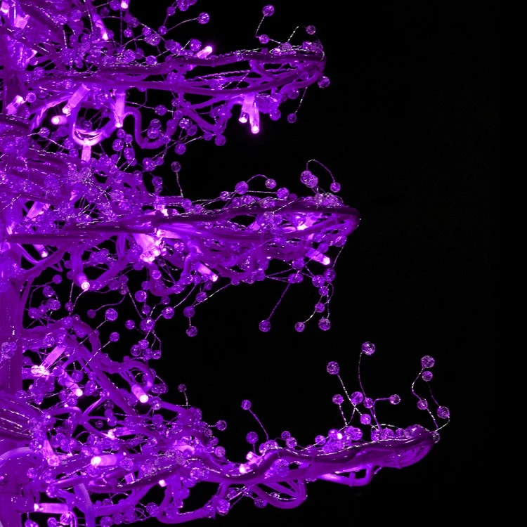 Christmas Designers 11' Ice Sculpture Christmas Tree - Purple 4 Christmas Designers 11' Ice Sculpture Christmas Tree - Purple - Image 2