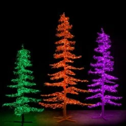 Christmas Designers 7' Ice Sculpture Christmas Tree - Purple -Christmas Decor Sale 3d 11007 halloween trees2 2