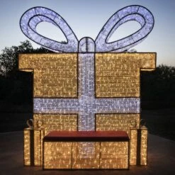 10' 3D Christmas Present - Photo Op Display -Christmas Decor Sale 3d 11028 g